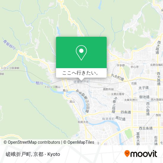 嵯峨折戸町地図