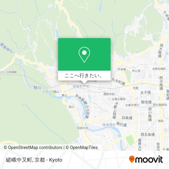 嵯峨中又町地図