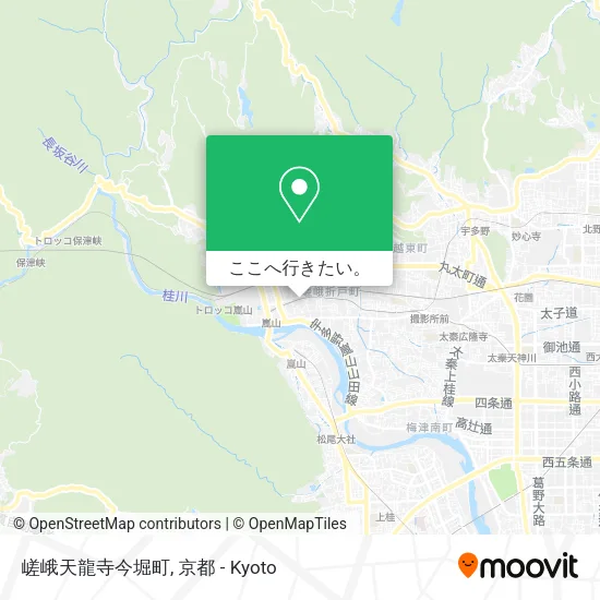 嵯峨天龍寺今堀町地図