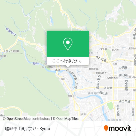 嵯峨中山町地図