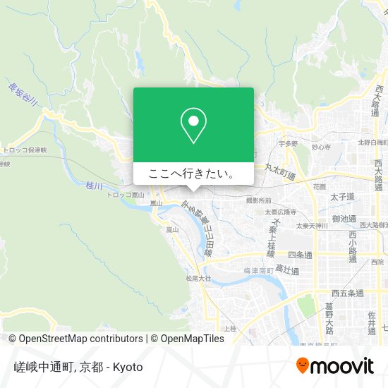 嵯峨中通町地図