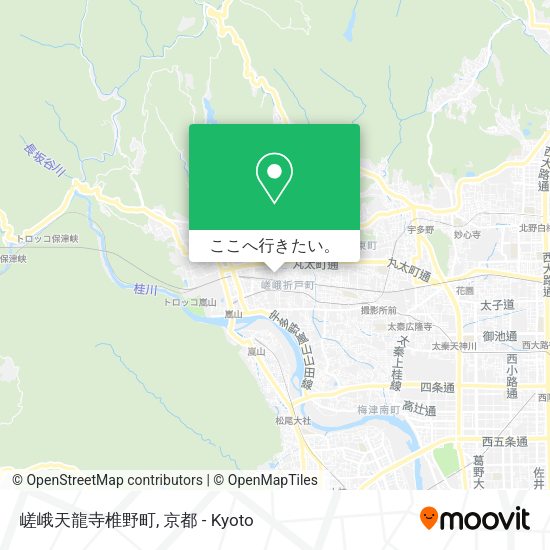 嵯峨天龍寺椎野町地図