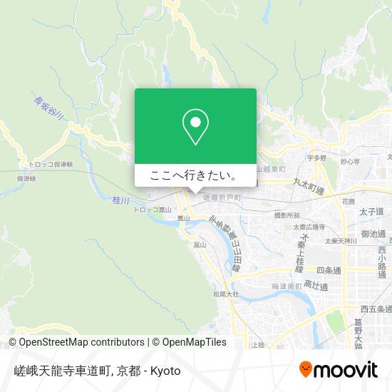 嵯峨天龍寺車道町地図
