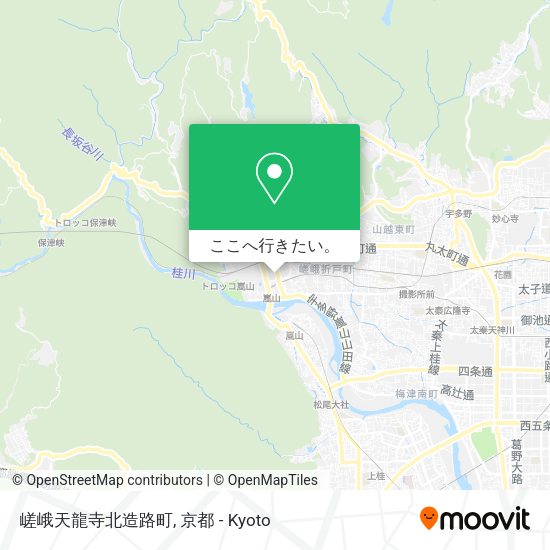 嵯峨天龍寺北造路町地図