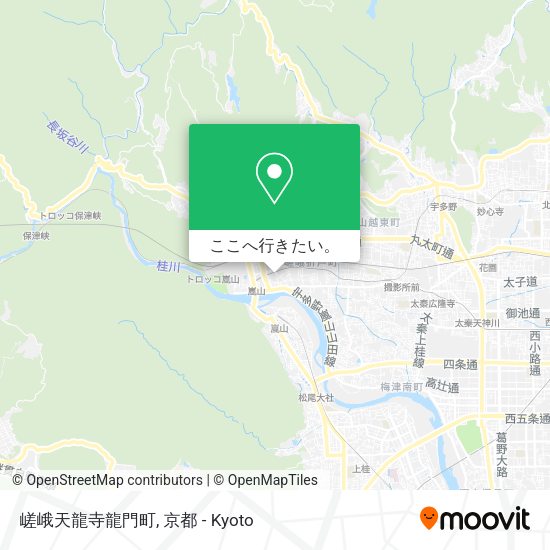 嵯峨天龍寺龍門町地図