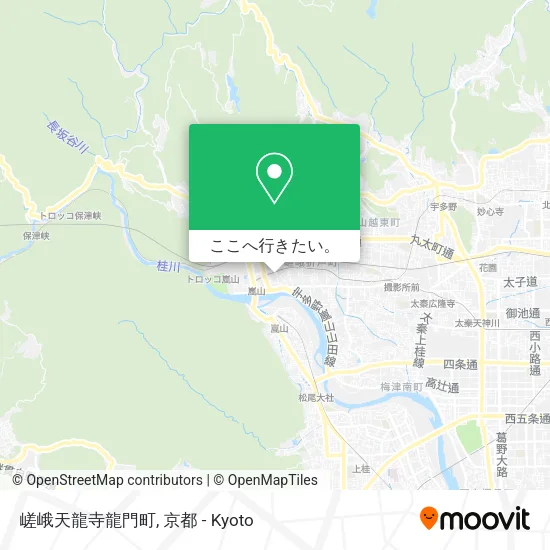 嵯峨天龍寺龍門町地図