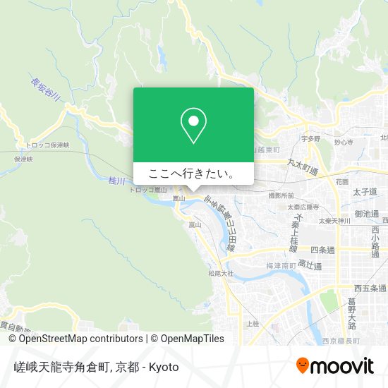 嵯峨天龍寺角倉町地図