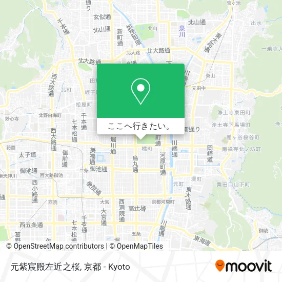 元紫宸殿左近之桜地図