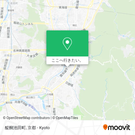 醍醐池田町地図