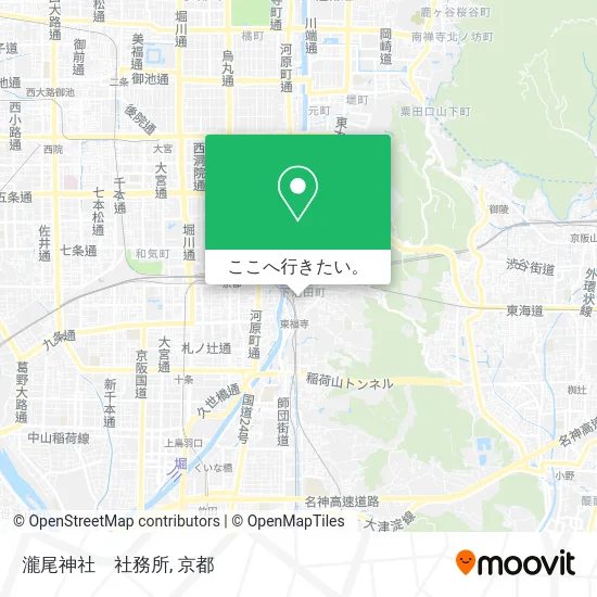 瀧尾神社　社務所地図