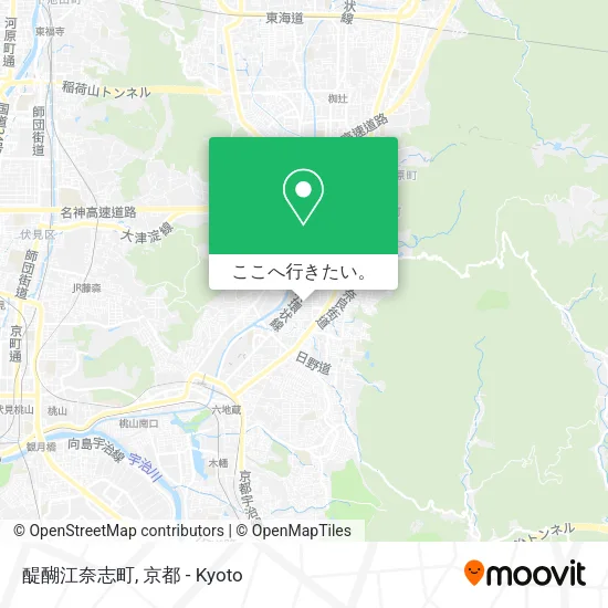 醍醐江奈志町地図