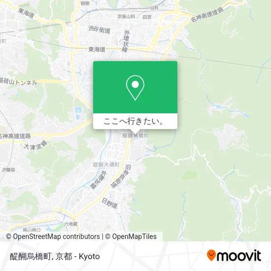 醍醐烏橋町地図