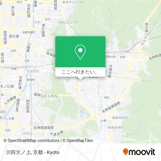 川田欠ノ上地図