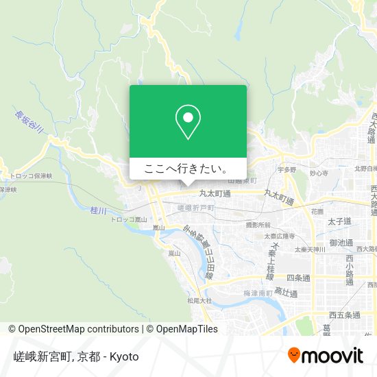 嵯峨新宮町地図