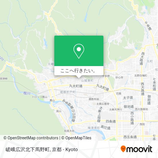 嵯峨広沢北下馬野町地図