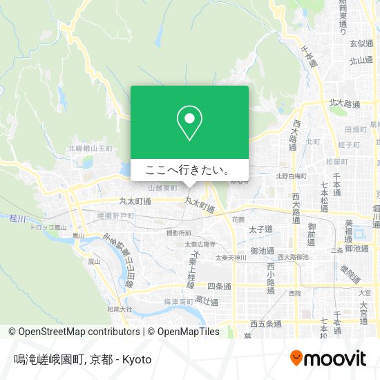 鳴滝嵯峨園町地図