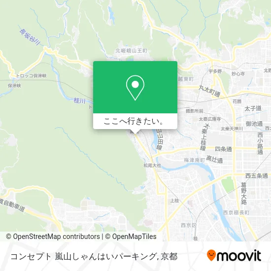コンセプト 嵐山しゃんはいパーキング地図