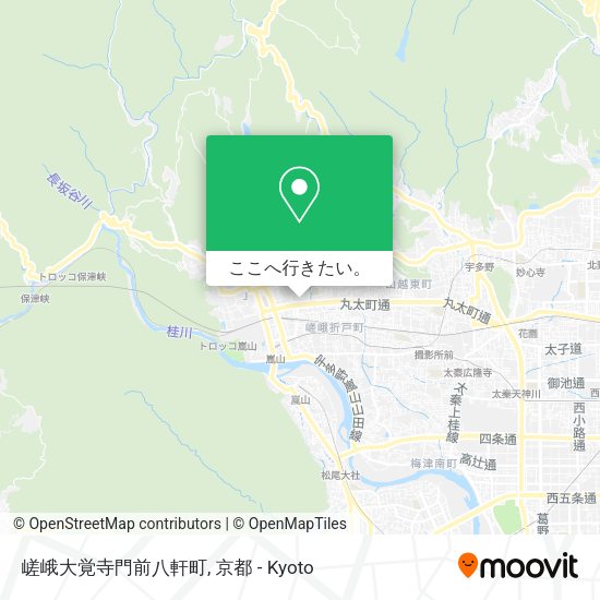 嵯峨大覚寺門前八軒町地図