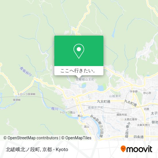北嵯峨北ノ段町地図