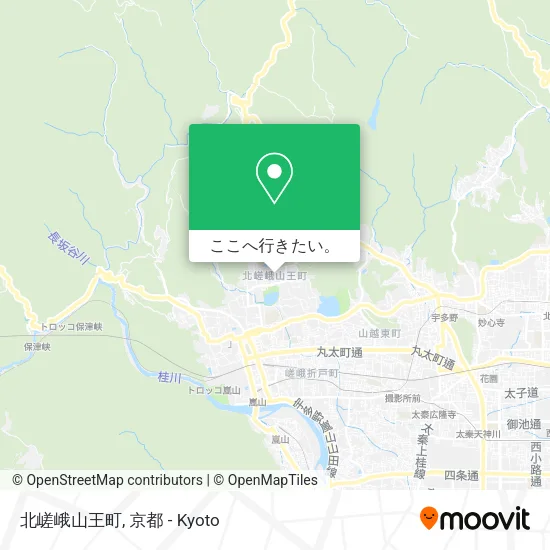 北嵯峨山王町地図