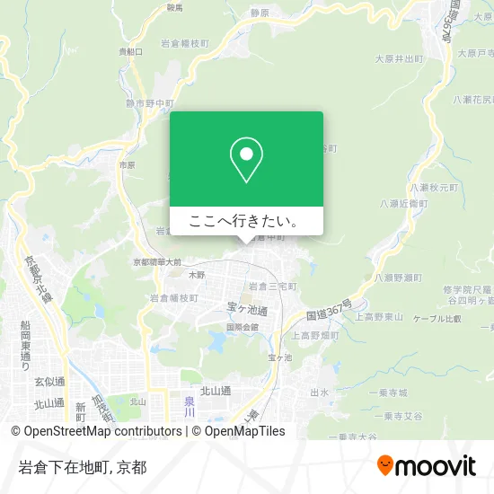 岩倉下在地町地図