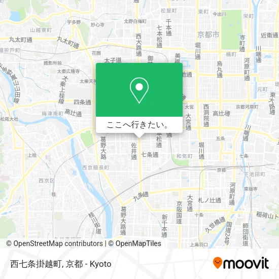 西七条掛越町地図