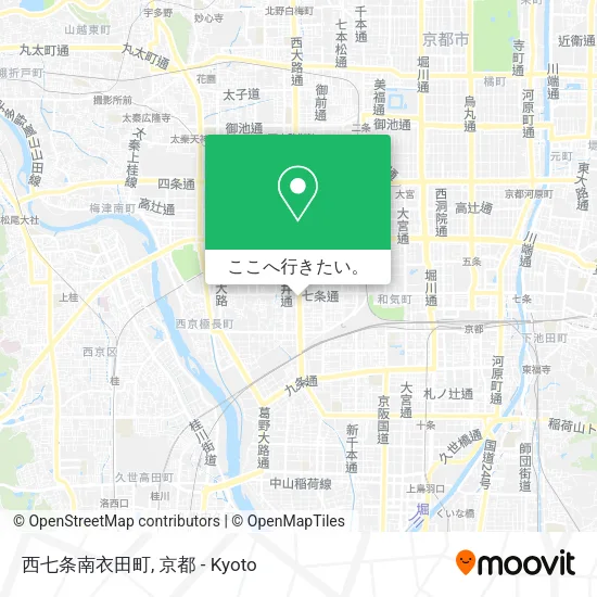 西七条南衣田町地図