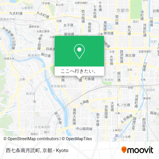 西七条南月読町地図