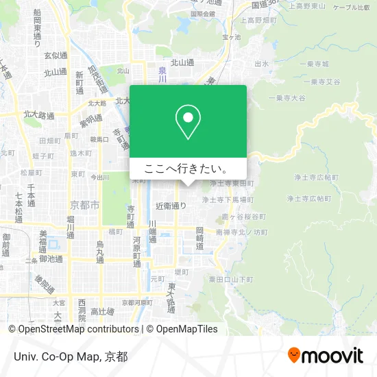 Univ. Co-Op Map地図