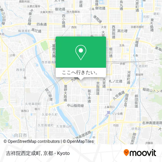 吉祥院西定成町地図