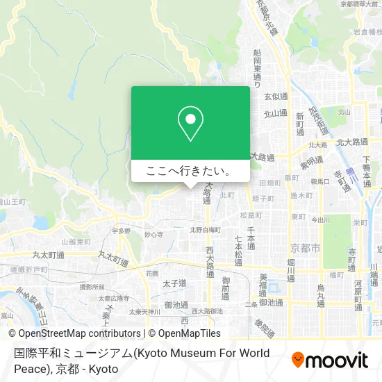 国際平和ミュージアム(Kyoto Museum For World Peace)地図