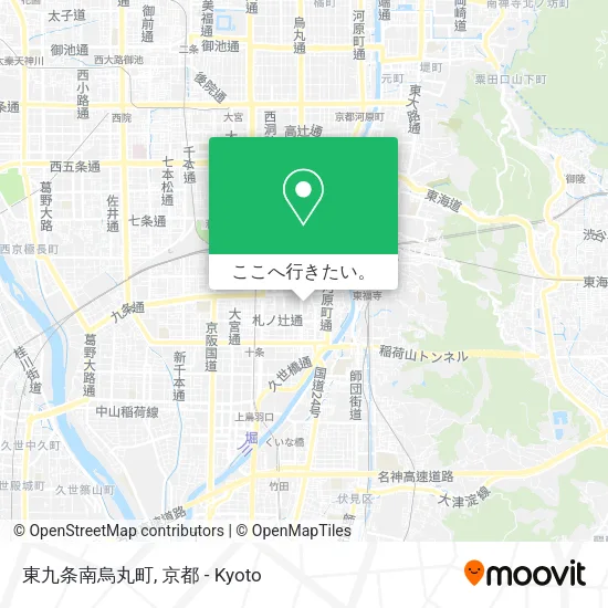 東九条南烏丸町地図