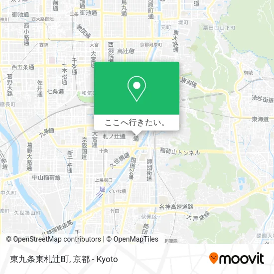 東九条東札辻町地図
