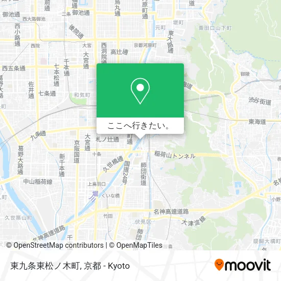 東九条東松ノ木町地図