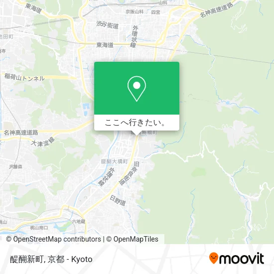 醍醐新町地図