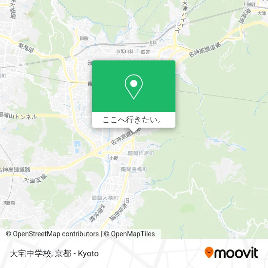 大宅中学校地図