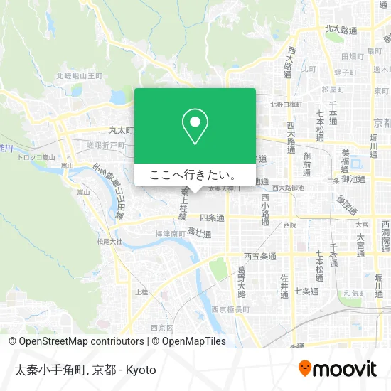 太秦小手角町地図