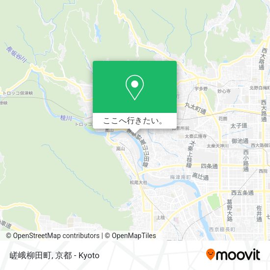 嵯峨柳田町地図