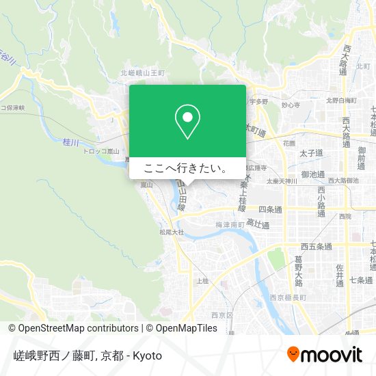 嵯峨野西ノ藤町地図