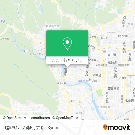 嵯峨野西ノ藤町地図