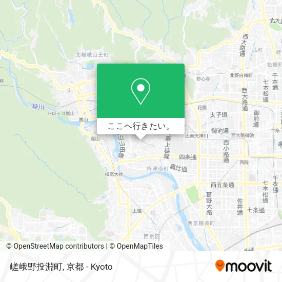 嵯峨野投淵町地図