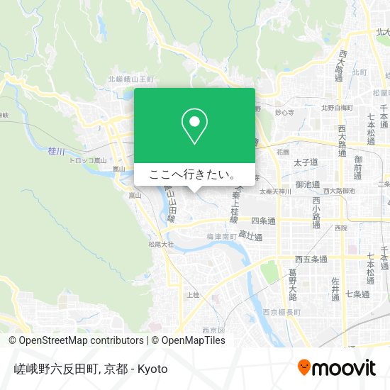 嵯峨野六反田町地図