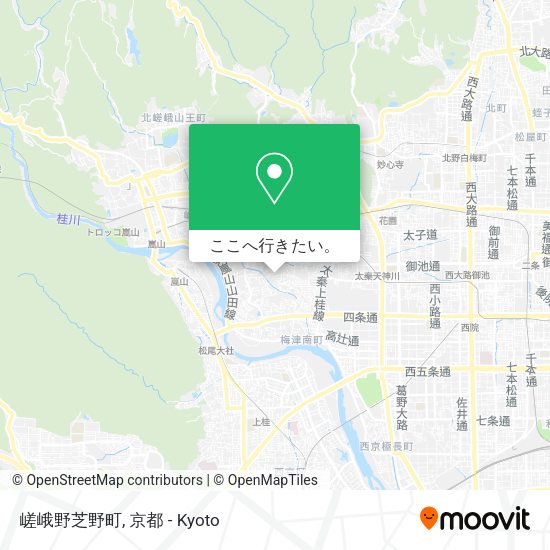 嵯峨野芝野町地図