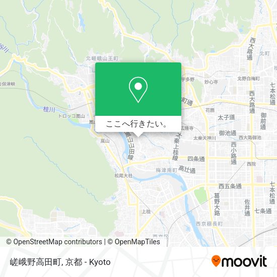 嵯峨野高田町地図