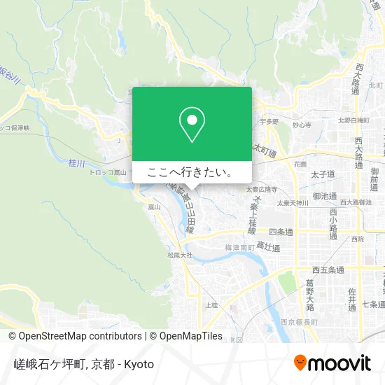 嵯峨石ケ坪町地図