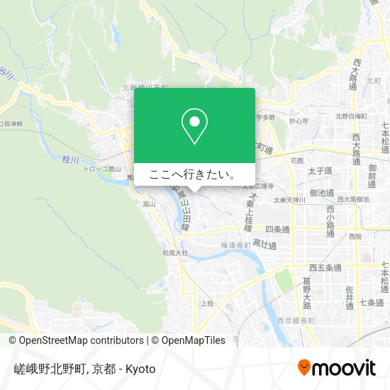 嵯峨野北野町地図