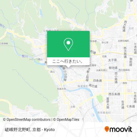 嵯峨野北野町地図
