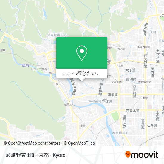 嵯峨野東田町地図