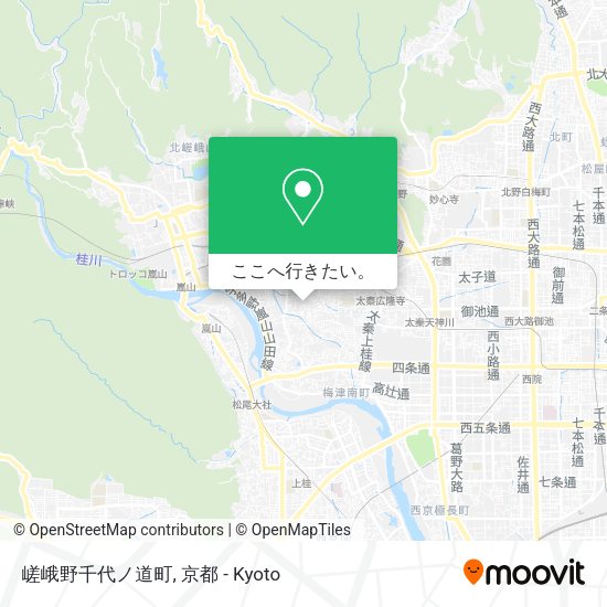 嵯峨野千代ノ道町地図