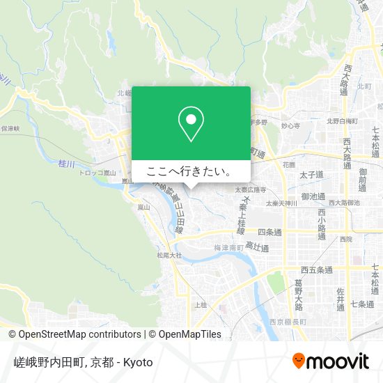 嵯峨野内田町地図